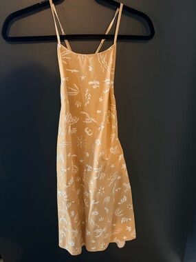 Target Yellow Floral-Print Mini Slip Dress